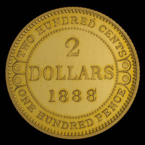 Canada, Victoria, 2 dollars : 1888