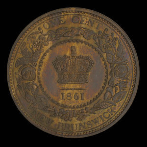 Canada, Victoria, 1 cent : 1861