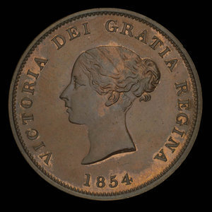 Canada, Province of New Brunswick, 1 penny : 1854