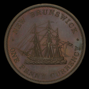 Canada, Province of New Brunswick, 1 penny : 1854