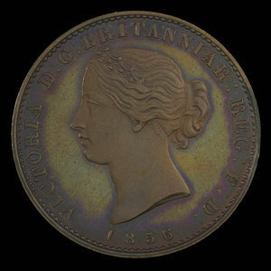 Canada, Province of Nova Scotia, 1/2 penny : 1856