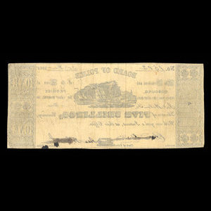 Canada, Cobourg Board of Police, 1 dollar : December 20, 1848