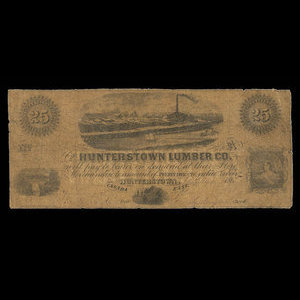 Canada, Hunterstown Lumber Co., 25 cents : May 1, 1865