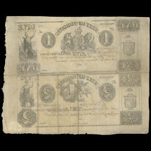 Canada, City of Toronto (Ontario), 1 dollar : 1837