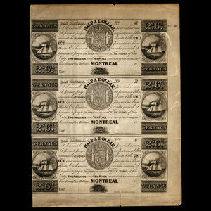 Canada, Jno. Molson (Jr.), 3 francs : 1838