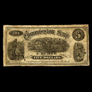 Canada, E. Budge, 5 dollars : 1894