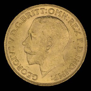 Canada, George V, 1 sovereign : 1917