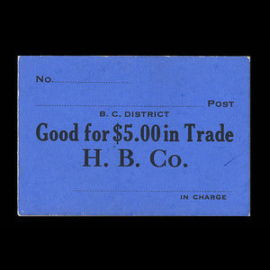 Canada, Hudson's Bay Company, 5 dollars : 1927