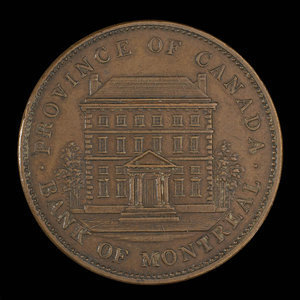 Canada, Bank of Montreal, 1 penny : 1842