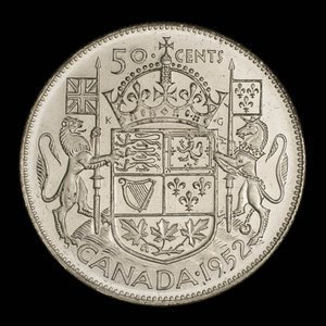 Canada, George VI, 50 cents : 1952