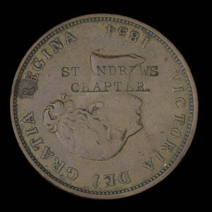 Canada, Province of New Brunswick, 1 penny : 1854