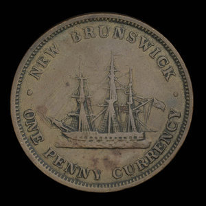 Canada, Province of New Brunswick, 1 penny : 1854