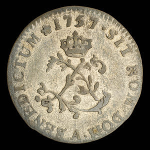 France, Louis XV, 2 sous : 1757