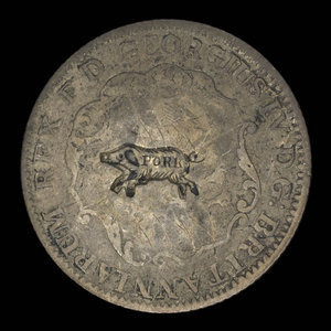Great Britain, George IV, 1/8 dollar : 1822