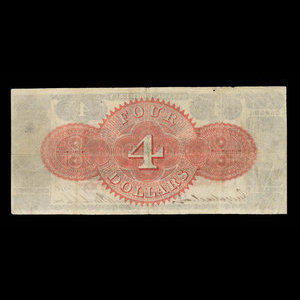 Canada, Merchants' Bank of Halifax, 4 dollars : July 1, 1871