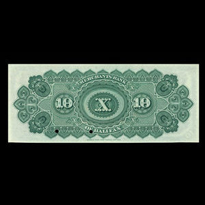 Canada, Merchants' Bank of Halifax, 10 dollars : January 2, 1893