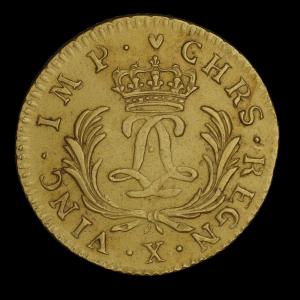 France, Louis XV, 1 louis d'or, 27 livres : 1724