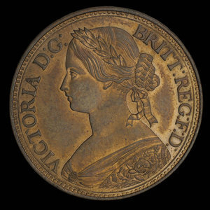 Canada, Victoria, 1 cent : 1861