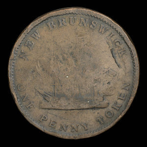 Canada, Province of New Brunswick, 1 penny : 1843