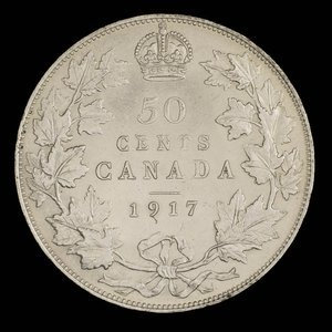 Canada, George V, 50 cents : 1917