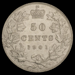 Canada, Victoria, 50 cents : 1901