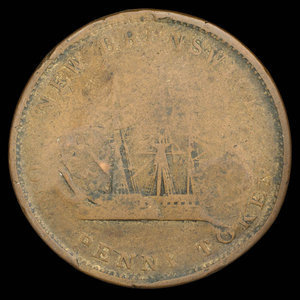 Canada, Province of New Brunswick, 1 penny : 1843