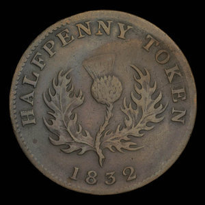 Canada, Province of Nova Scotia, 1/2 penny : 1832