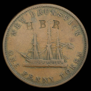 Canada, Province of New Brunswick, 1 penny : 1843