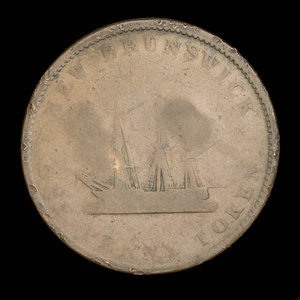 Canada, Province of New Brunswick, 1 penny : 1843