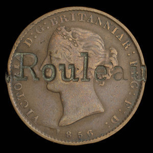 Canada, Province of Nova Scotia, 1/2 penny : 1856