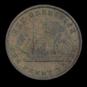 Canada, Province of New Brunswick, 1 penny : 1843