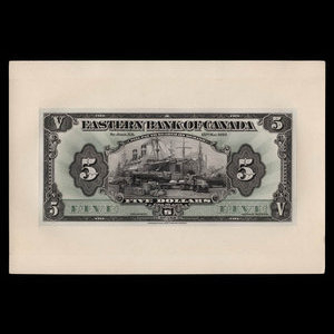 Canada, Eastern Bank of Canada, 5 dollars : May 15, 1929