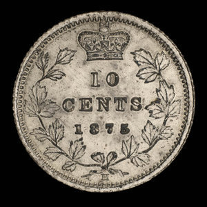 Canada, Victoria, 10 cents : 1875