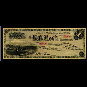 Canada, R.G. Reid, 1 dollar : January 2, 1894