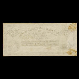 Canada, Bank of British North America, 5 dollars : August 1, 1872