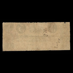 Canada, Merchants Bank of Montreal (The), 5 dollars : April 6, 1837