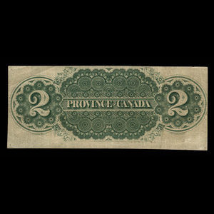 Canada, Province of Canada, 2 dollars : October 1, 1866
