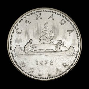 Canada, Elizabeth II, 1 dollar : 1972