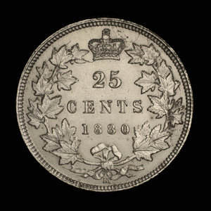 Canada, Victoria, 25 cents : 1880