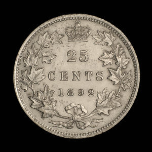 Canada, Victoria, 25 cents : 1892
