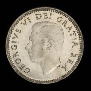 Canada, George VI, 10 cents : 1952