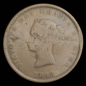 Canada, Province of New Brunswick, 1 penny : 1843