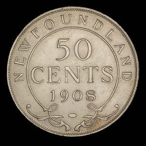 Canada, Edward VII, 50 cents : 1908