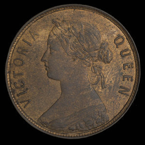 Canada, Victoria, 1 cent : 1864