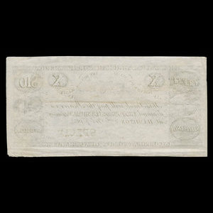 Canada, Bank of British North America, 10 dollars : February 1, 1853