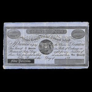 Canada, Commercial House, 5 pounds : 1829
