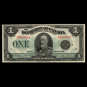Canada, Dominion of Canada, 1 dollar : July 2, 1923