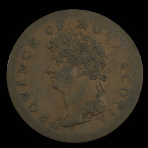 Canada, Province of Nova Scotia, 1/2 penny : 1823