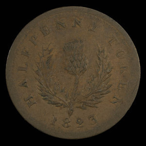 Canada, Province of Nova Scotia, 1/2 penny : 1823