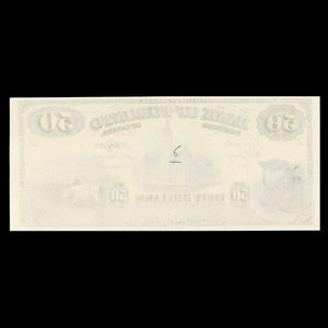 Canada, Bank of Toronto (The), 50 dollars : February 1, 1913